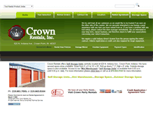 Tablet Screenshot of crownrentalsinc.com